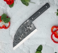 Сербский шеф нож из кованой стали 110Х18 купить на сайте koval-knife.shop