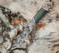 Нож Сибиряк из булатной стали купить на сайте koval-knife.shop