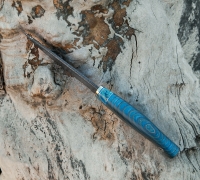 Нож Путник из мозаичной дамасской стали